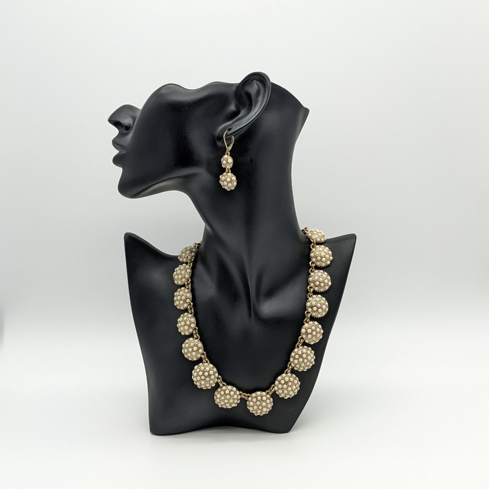 Napier Elegance is timeless Pearl-Studded Earrings  Ivory.